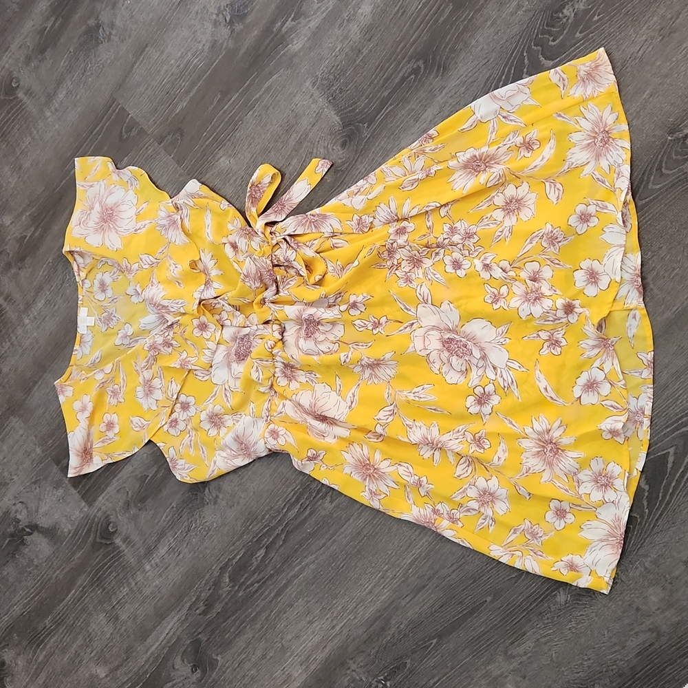 C Wrap Dress with Inner Slip